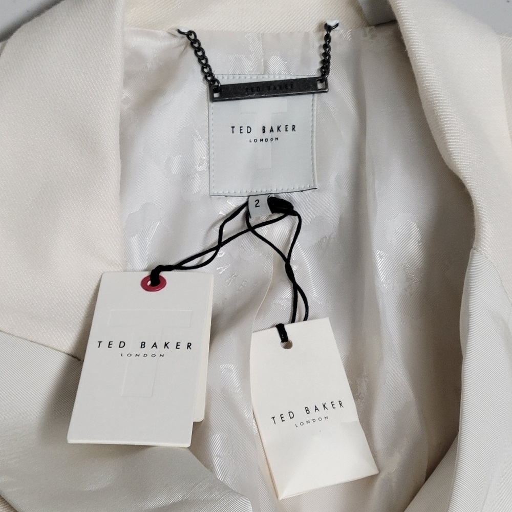 Ted Baker NWT Danai Relaxed Double Breasted Mixed Fabric Blazer. - Picture 7 of 16